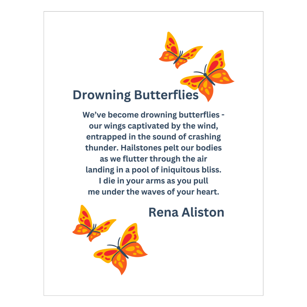 Drowning Butterflies Digital Art Print by Rena Aliston